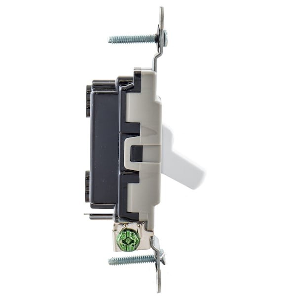 Hubbell Wiring Device-Kellems Csb120w Toggle Wall Switch, 1 Pole, 1 Hp, 20 A,