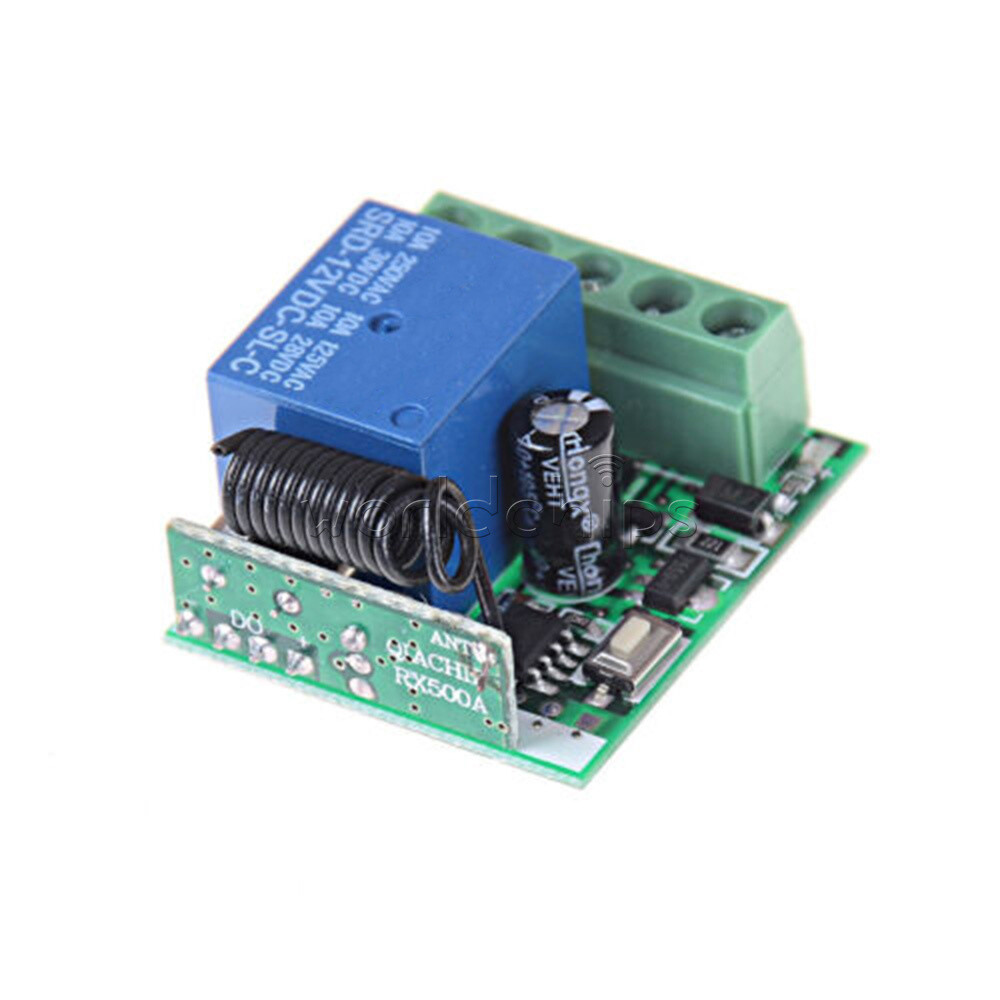 Wireless Relay 1CH 12V RF 433Mhz Remote Control Switch Receiver Module
