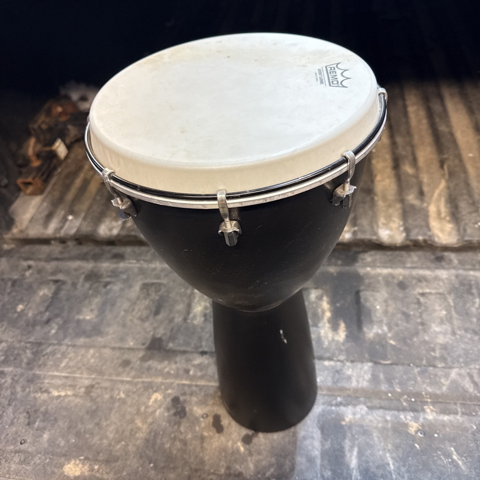 Remo Advent Djembe 10 X 20 in. Black Drum Bongo