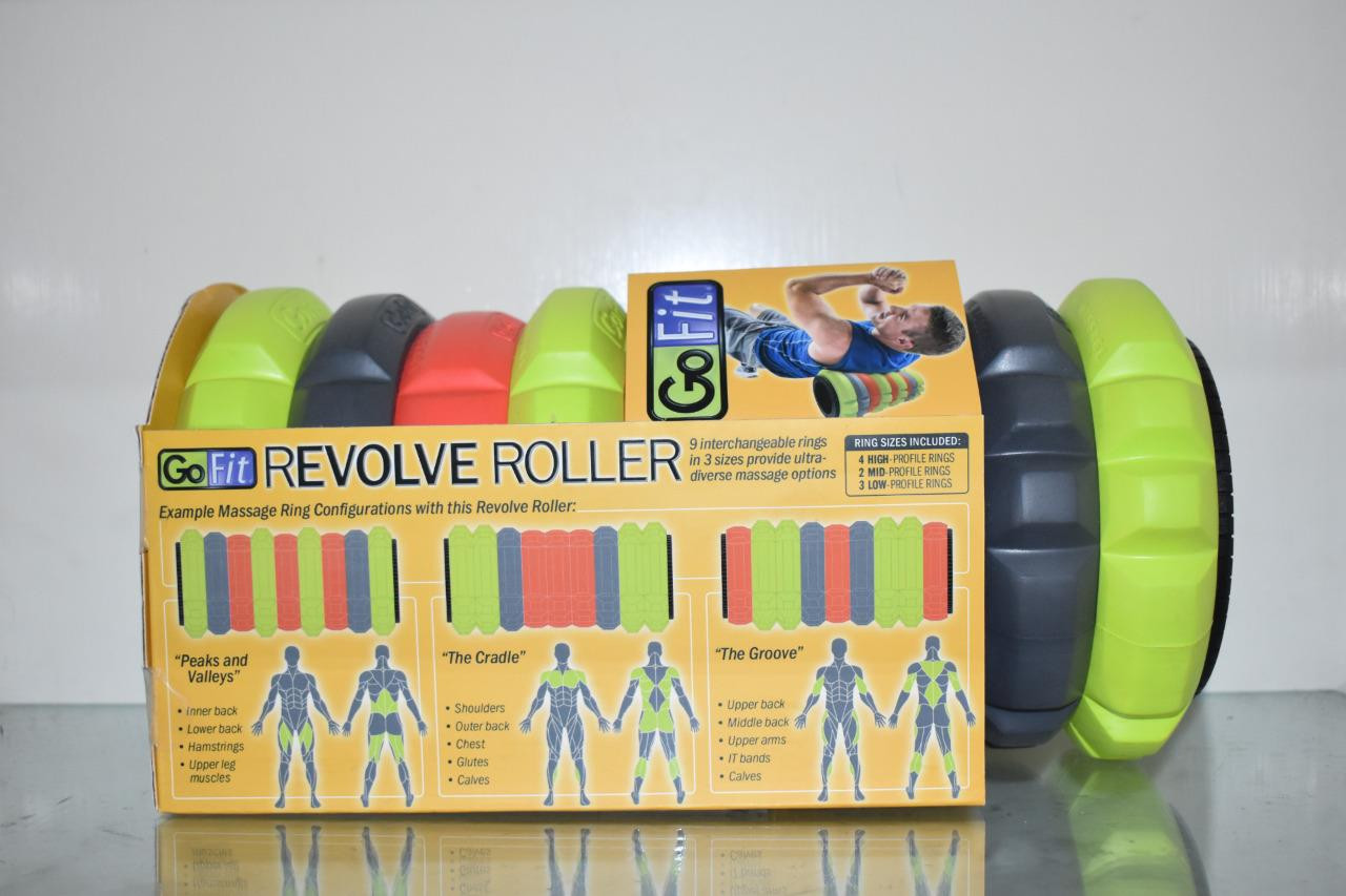 GoFit Revolve 9 Adaptive Roller Massage Ring Multicolor GF-REV-423 NIB