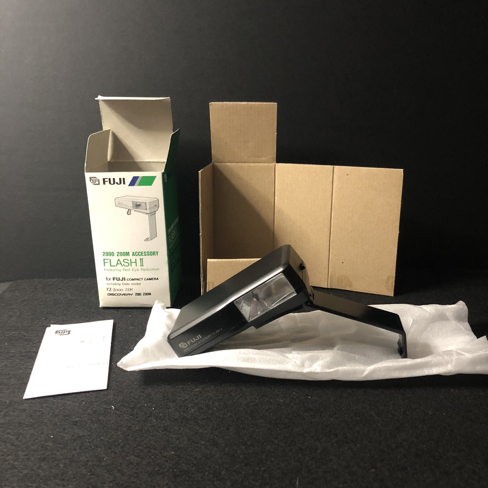 Fuji 2000 Zoom Accessory Flash II New Open Box With Manual