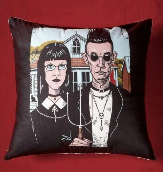 Vincenttrinidadart Grunge Punk Figure Cushion Cover Without Filler 18x18