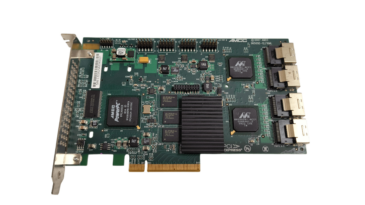 AMCC 9650SE-16ML LSI 16 Port SATA II Raid Controller 700-3226-20 No BBU