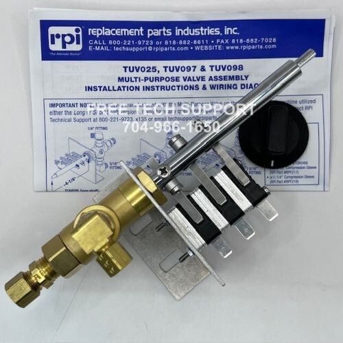 Tuttnauer MULTI-PURPOSE VALVE ASSEMBLY RPI Part #TUV025 OEM Part #CT810013
