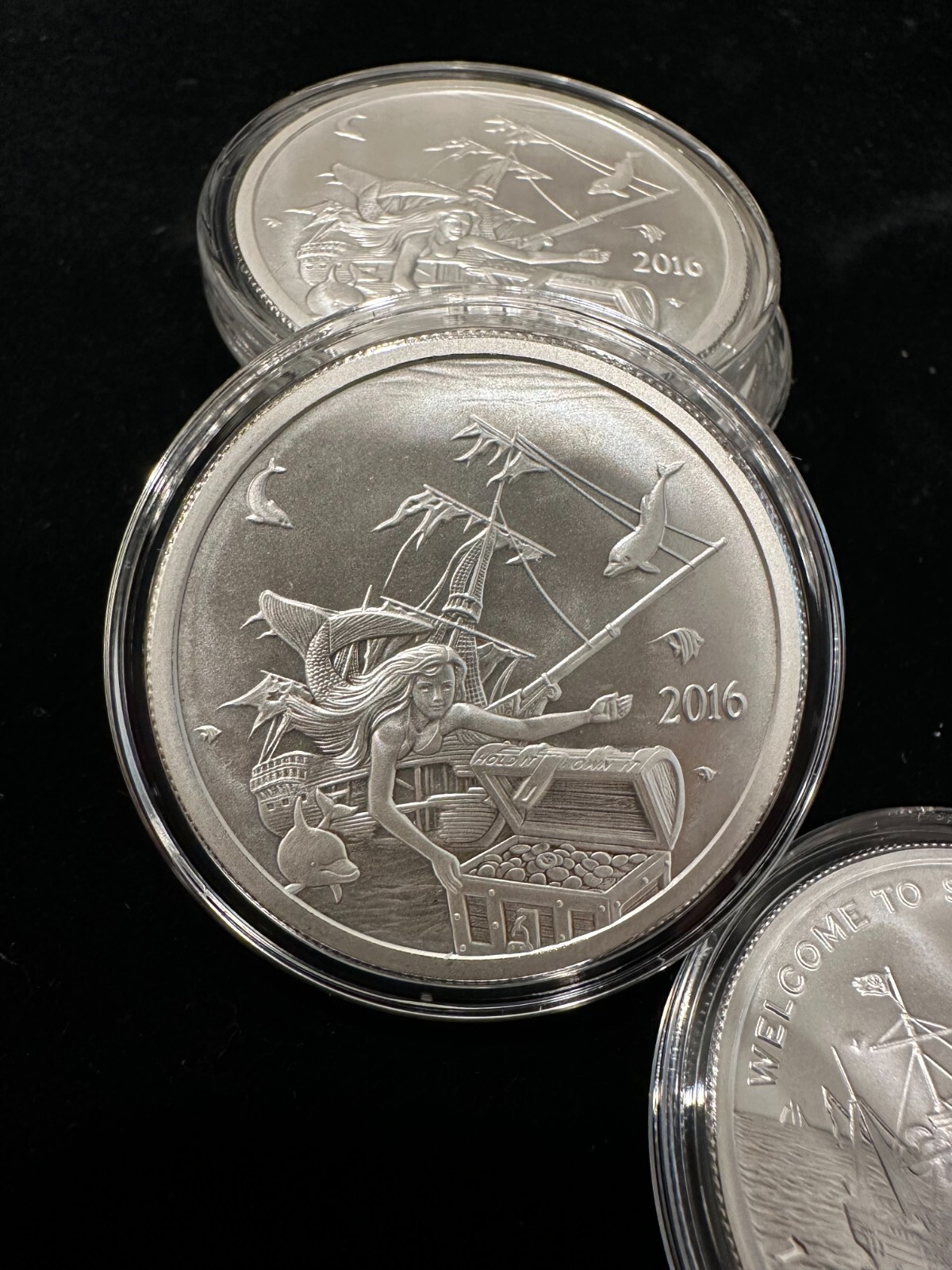2016 Silverbug Island MERMAID 1 Oz 999 FINE Silver BU Coin Round Bullion TREASUR