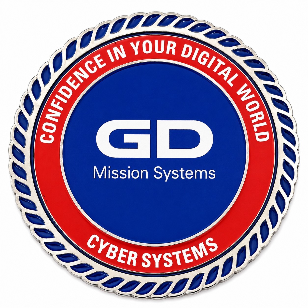 GD General Dynamics Mission Systems TACLANE Challenge Coin Military
