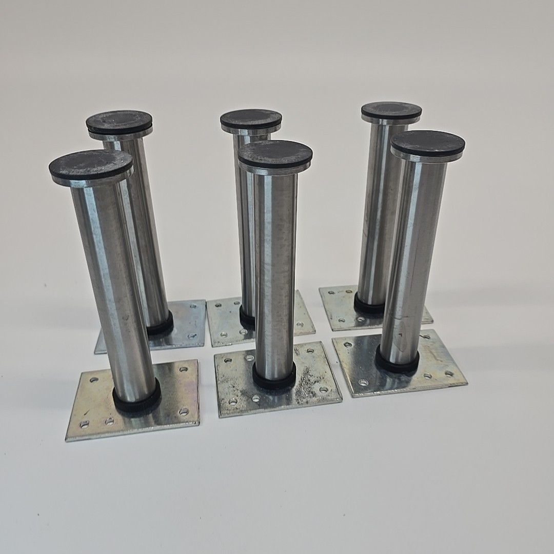 IKEA CAPITA 18612 Stainless Steel Legs Set 6-1/4" Warnhammar Lot Of 6 Risers