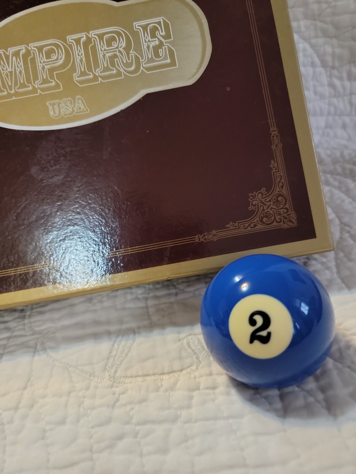 Replacement Billiard Pool 2 Ball Blue Empire 2.25" EUC