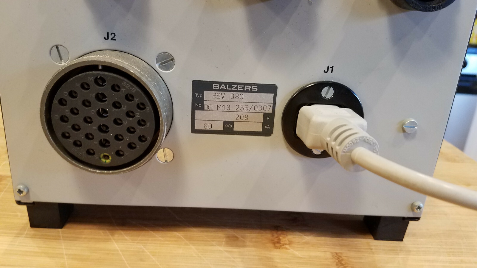 BALZERS BSV080 BSV 080 EVAPORATION CONTROL UNIT Working Condition is Unknown