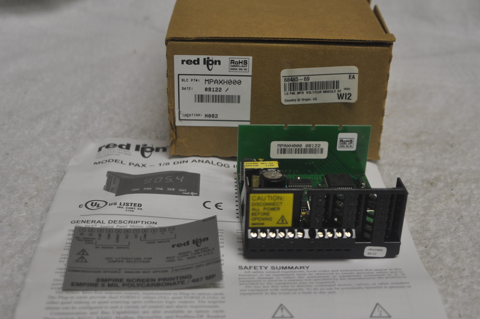 Red Lion MPAXH000 volt/cur module ac