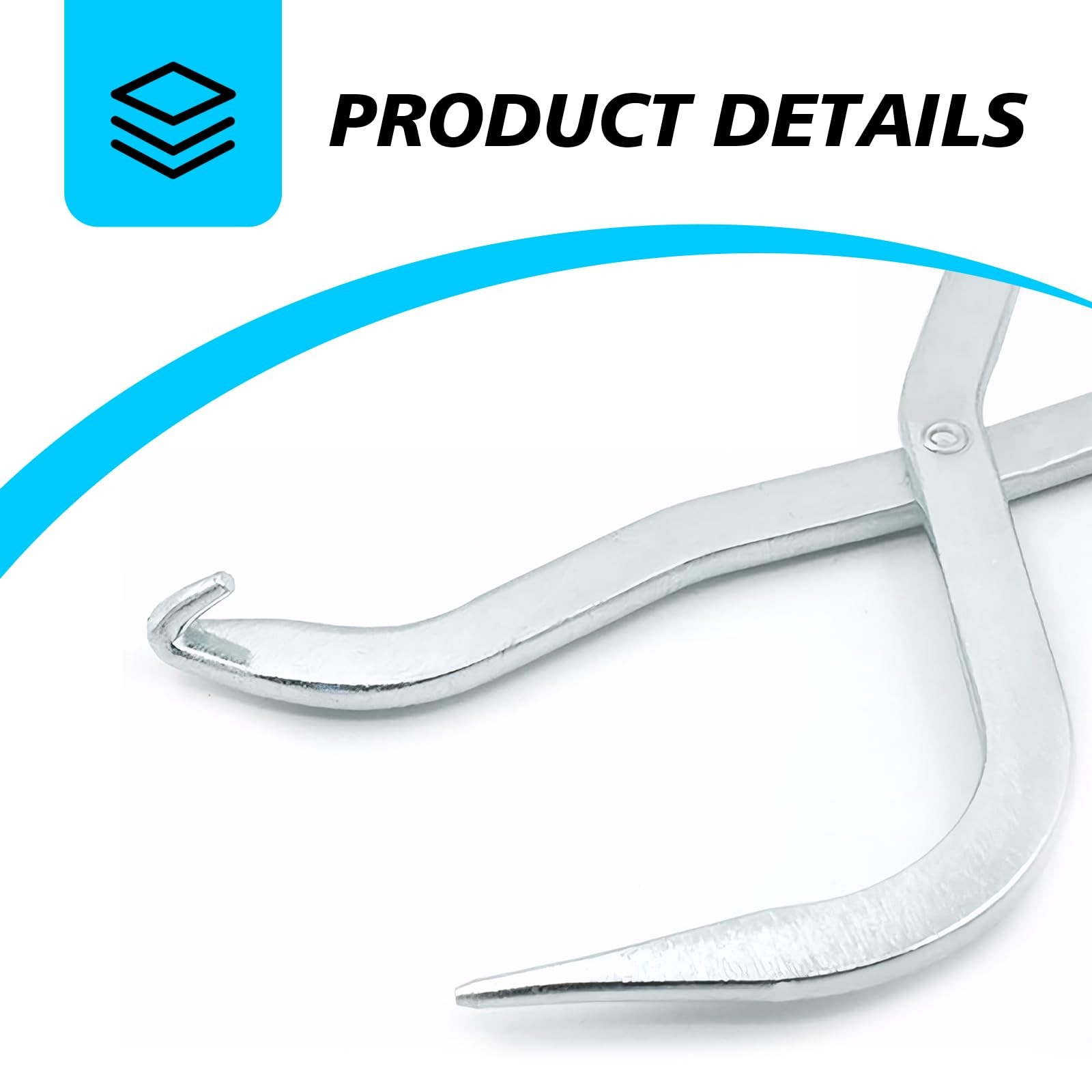 MLY 1 PC Drum Brake Tool, Double Ended Spring Carbon Sliver