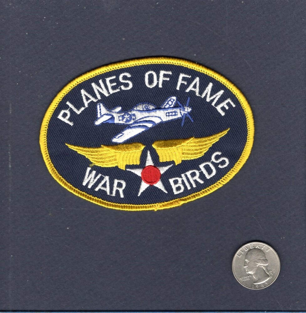 PLANES OF FAME Warbirds WW2 USAF NAVY USMC P-51 Squadron Patch