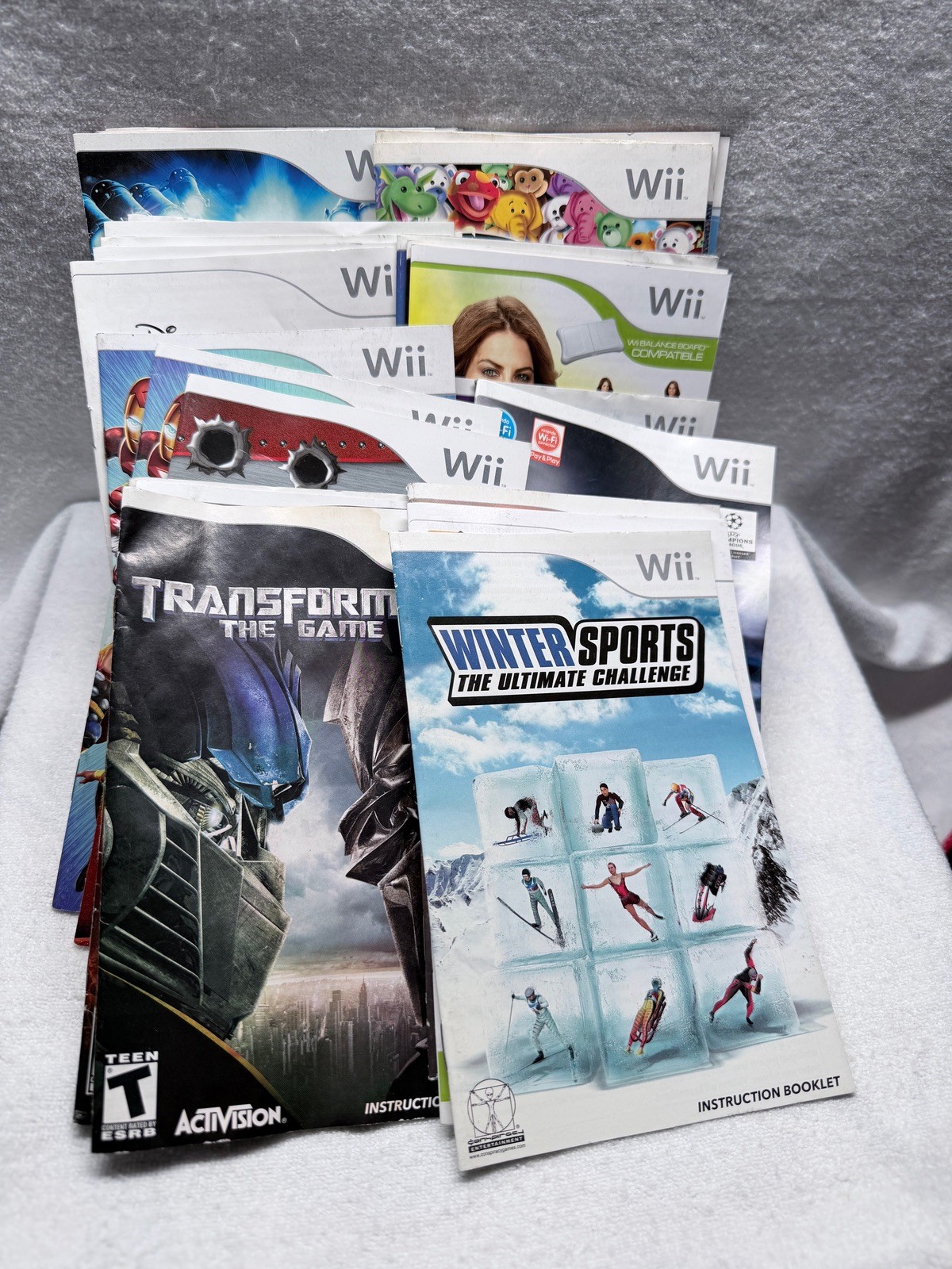 Various Games Nintendo Wii Game Manual Booklet Only Used Condition No Game