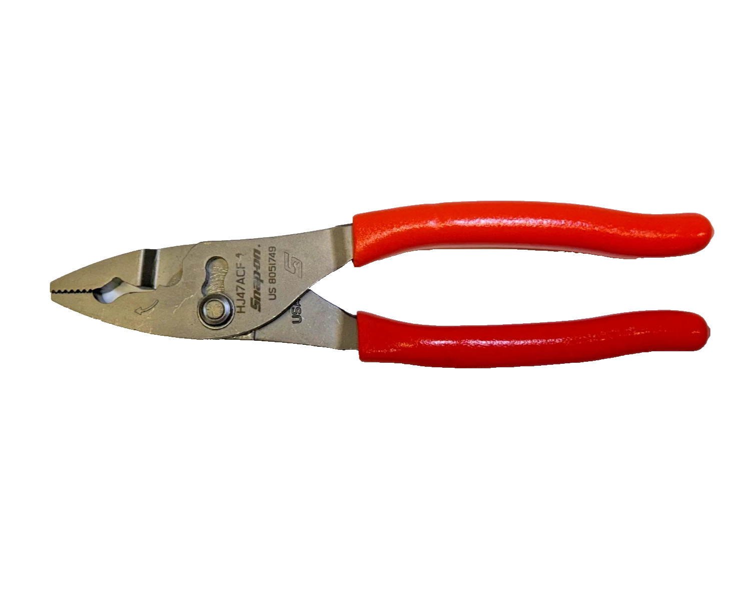 Snap-on Tools ORANGE 8" Talon Soft Grip FlankJaw Slip-Joint Pliers HJ47ACFO NEW