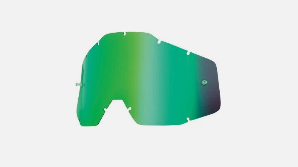 2000-2024 100% Adult Replacement Lens Dual Anti-Fog Racecraft Mirror Green 51002