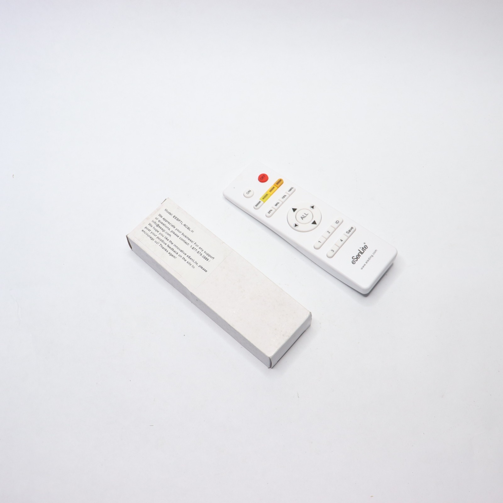 eSenLite Handheld 2.4G RF Dimmer CCT Selector and On-Off for LED Panel Lights