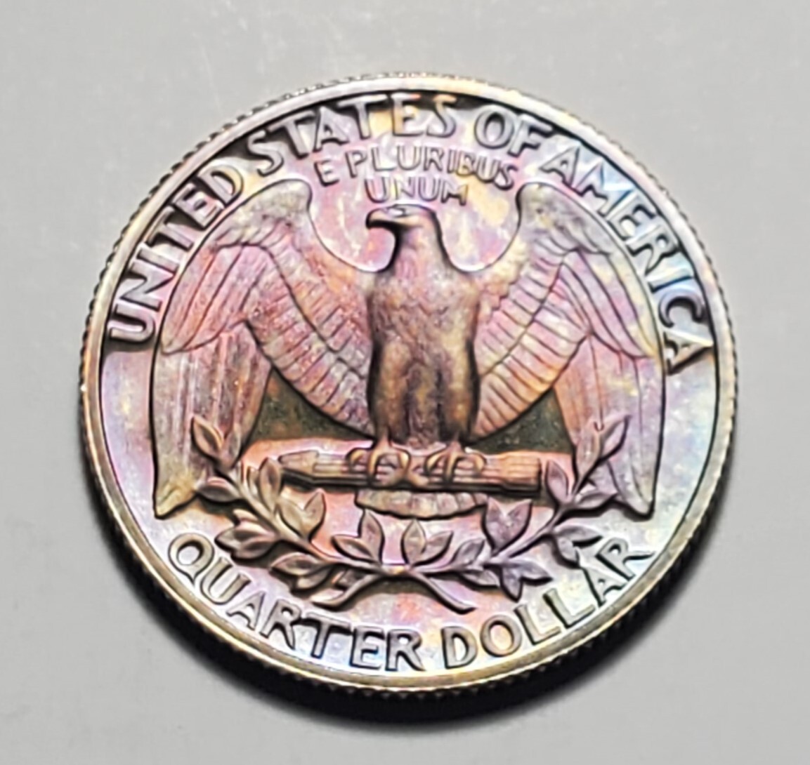 TONED 1985 S WASHINGTON QUARTER PROOF UNC #C3747