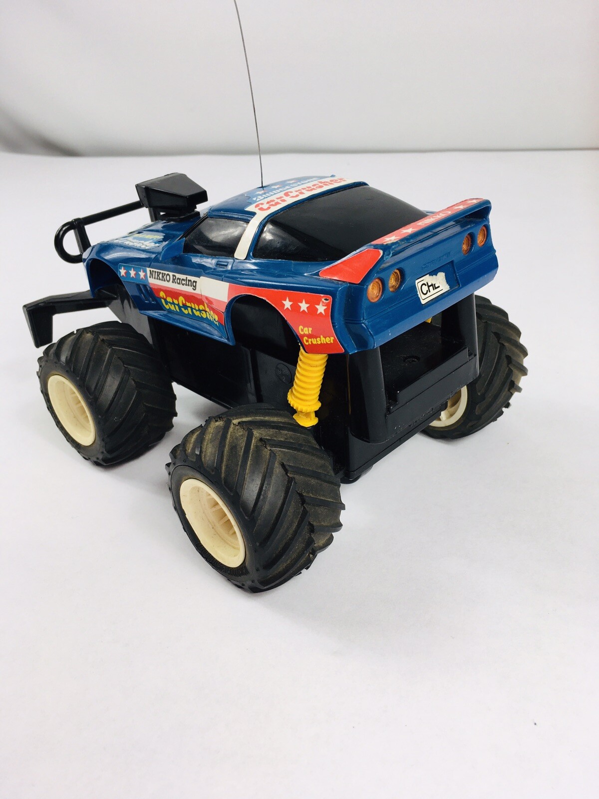 Nikko RC Lifted Corvette Car Crusher Racing Monster Truck No Remote Parts Repair