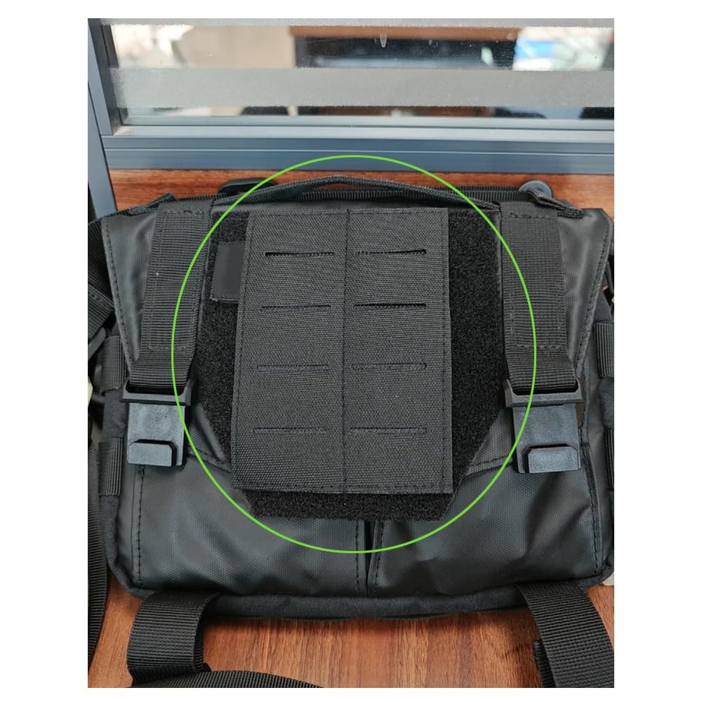 Tactical Belt MOLLE Gear Adapter Insert Hook and Loop Molle Patch Panel Mount...