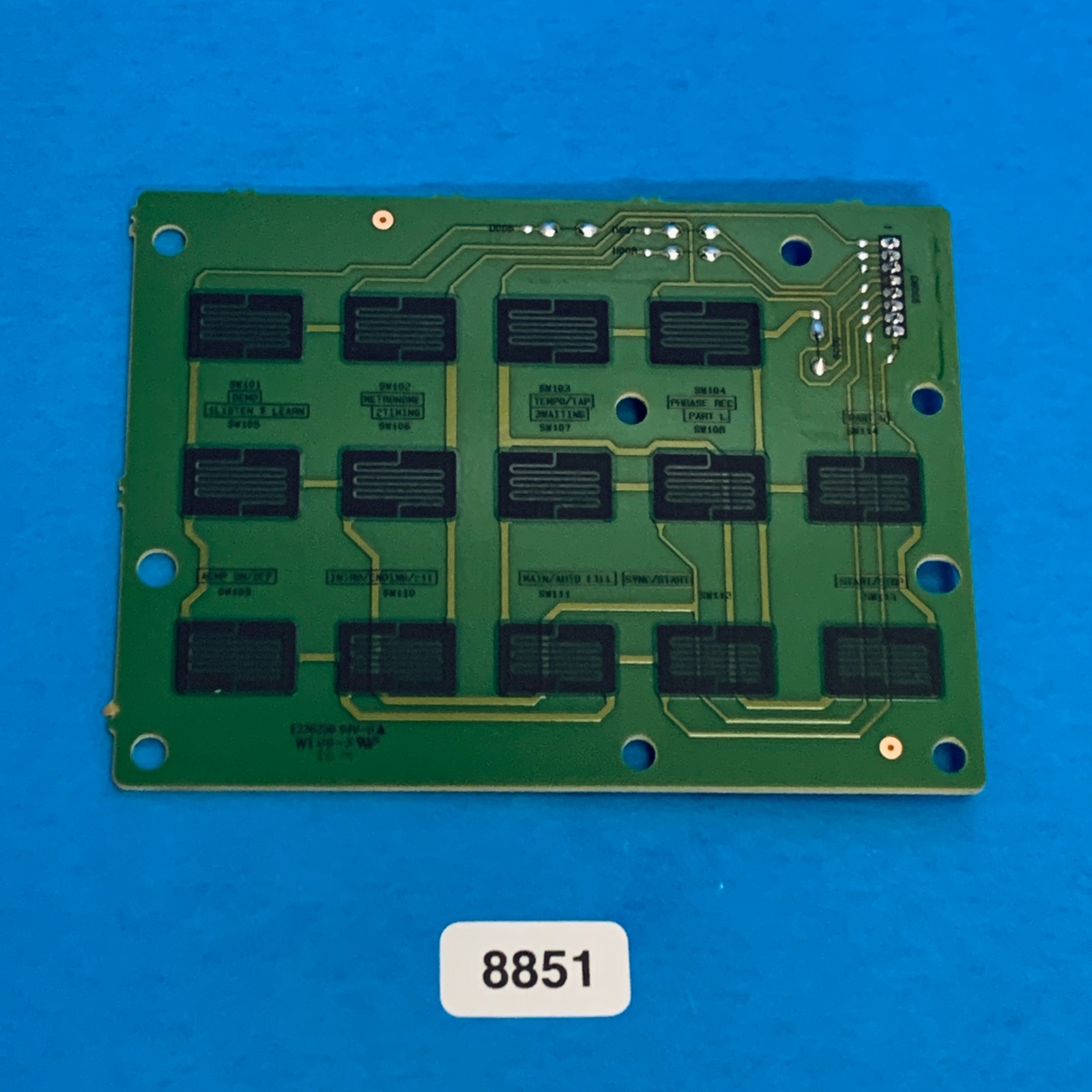 YAMAHA YPT-270 Music Keyboard Used OEM Part: Song Style Contact Circuit Board