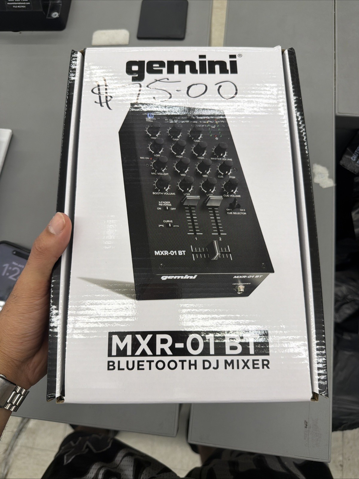 Gemini MXR-01 BT 2-Channel Professional DJ Mixer with Bluetooth Input  BRAND NEW