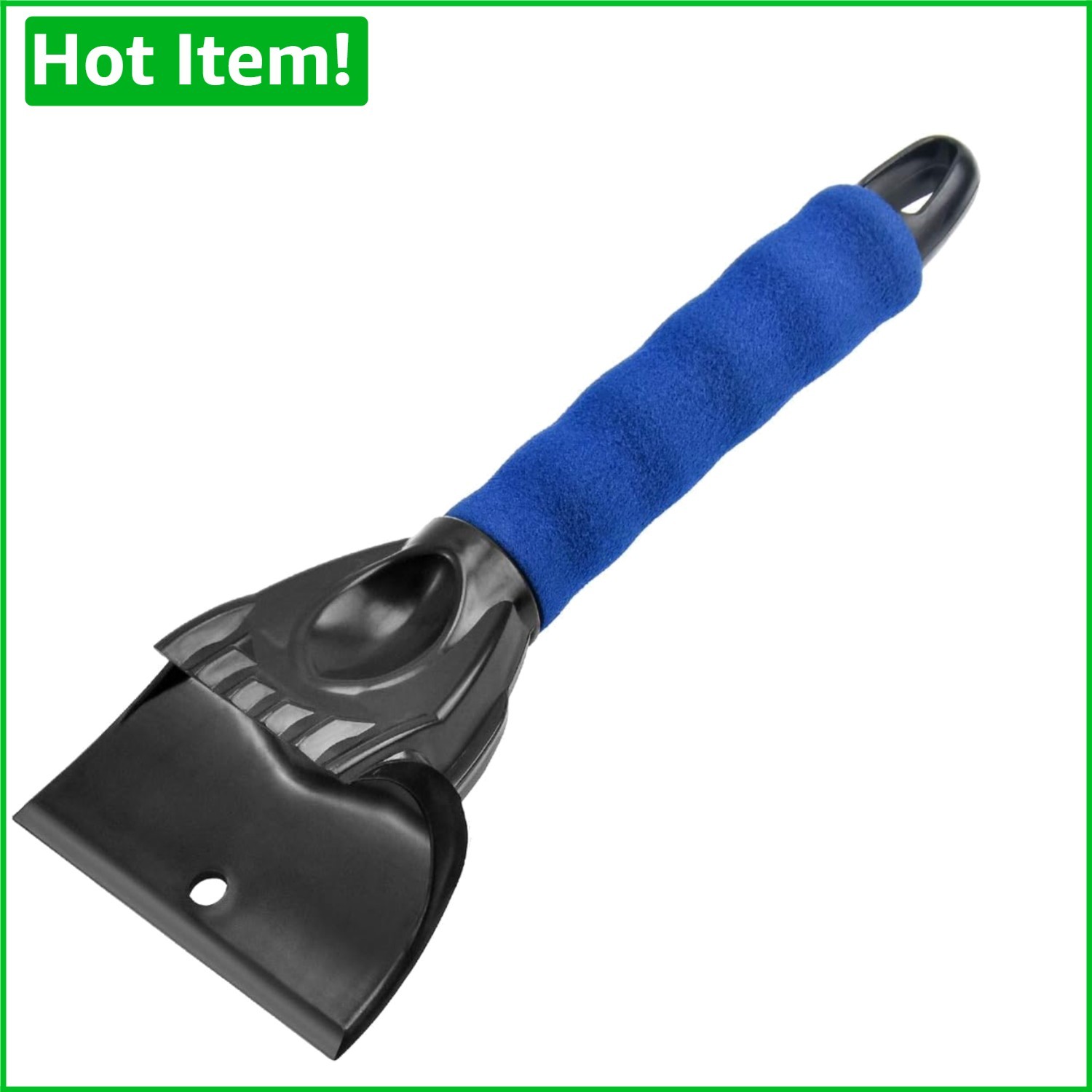 Ultimate Ice Scraper for Cars - 4-inch Frost Remover, Lightweight & Durable