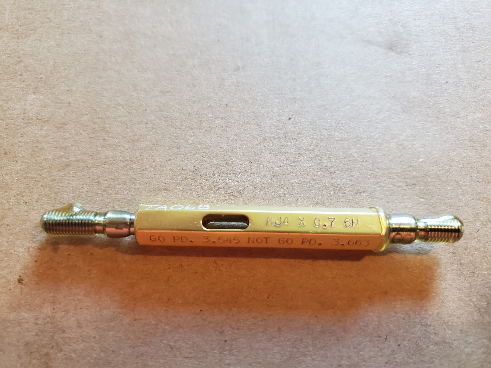 Alameda MJ4x0.7 6H Thread Gage Go No Go 3.545 No 3.663 New