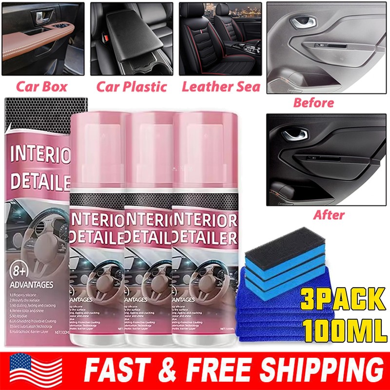 Car Interior Cleaner, Vehicle Interior Polish Interior Detailer Spray-2026 NEW