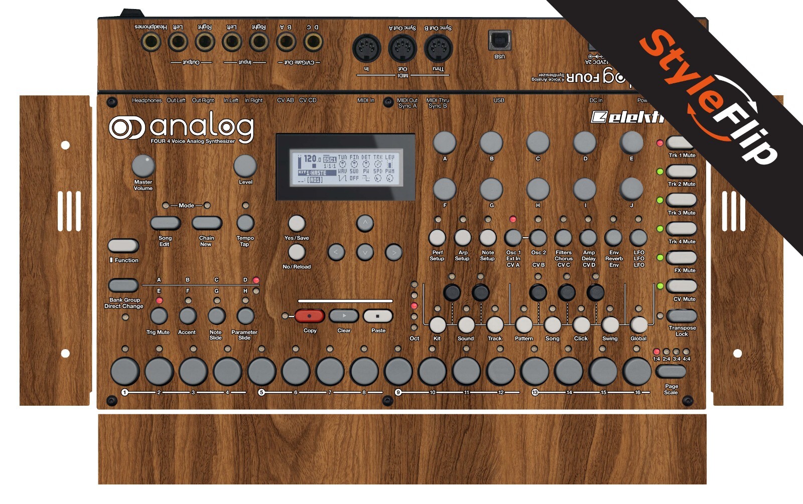 Elektron Analog Four Skin | Wood 2 | Protective Decal | StyleFlip Skins