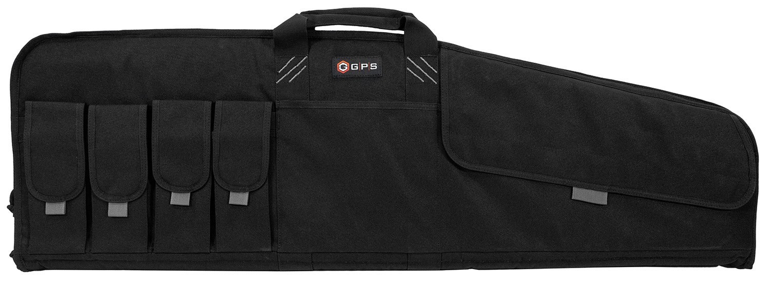 GPS Bags SRC42 Single Rifle Case Black 600D Polyester w/ Mag Pouch Lockable Zipp