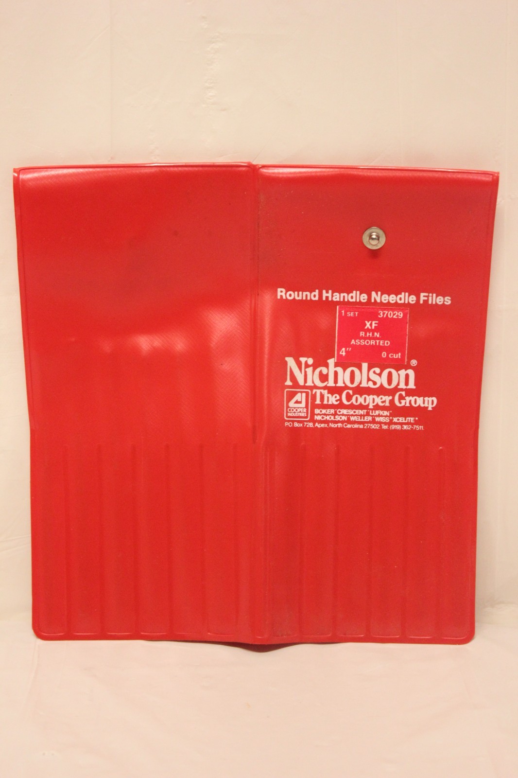 Nicholson Round Handle Needle File Set 37029 XP 4" 0 Cut Assorted 12 Pc. E3B4