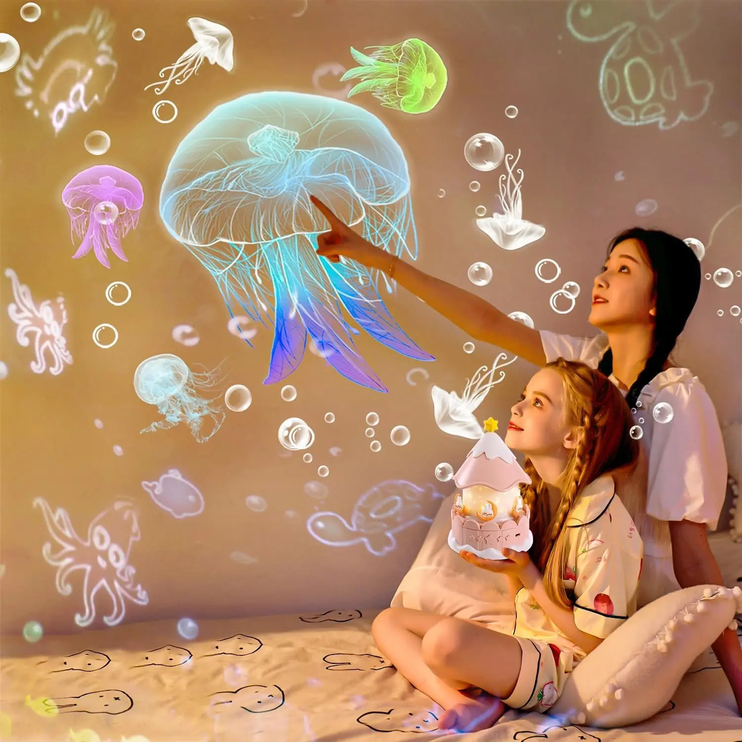 Starry Sky Galaxy Projector 360 Degree Rotating Timer