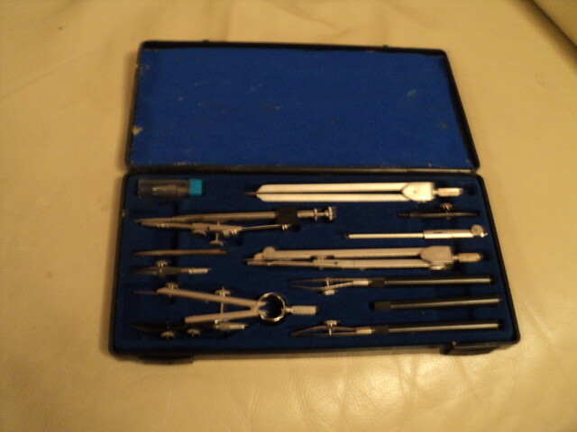 Vintage Cased zeichen schule mod 512 drawing instruments kit