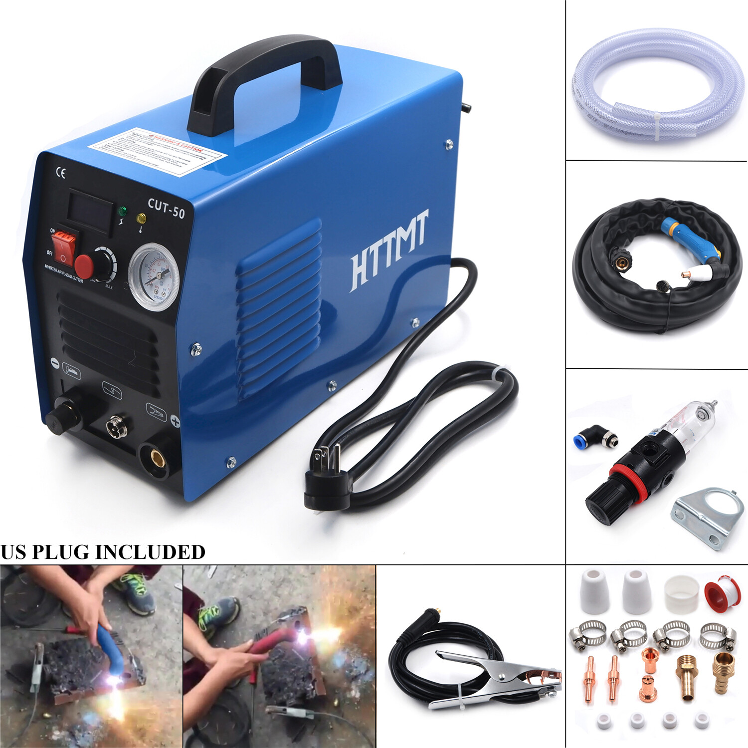50 AMP Plasma Cutter CUT50 Welding Cutting Machine Digital Inverter 110/220V US