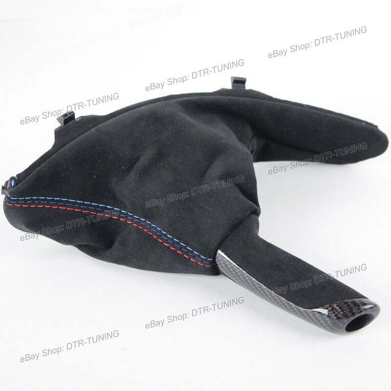 Carbon Fiber MP Parking Hand Brake Alcantara Boot For BMW F30 3-Series & F80 M3