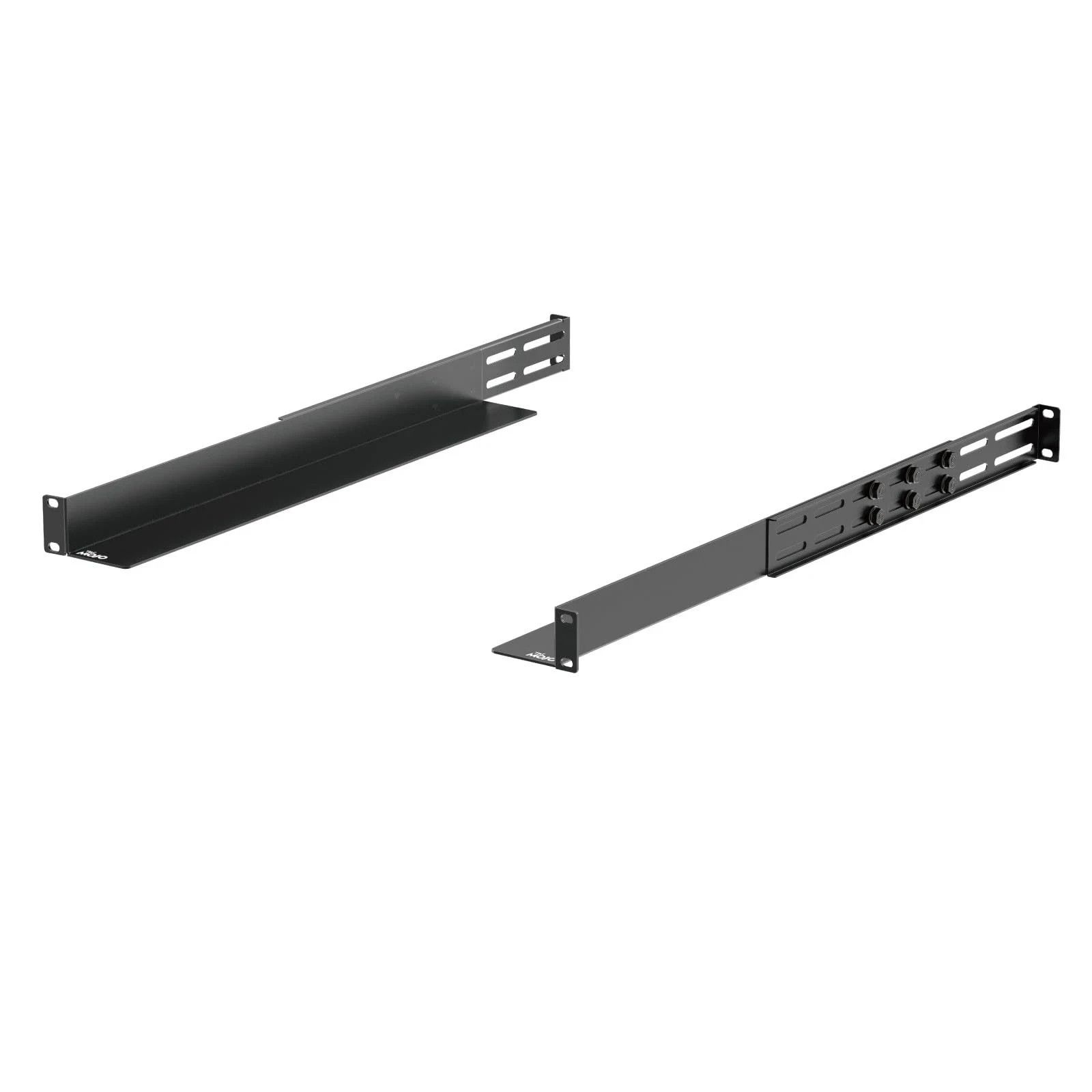 1U Universal Rack Mount Rails,4-Post Server Rack Shelf Rail with 20.9"-32" Adjus