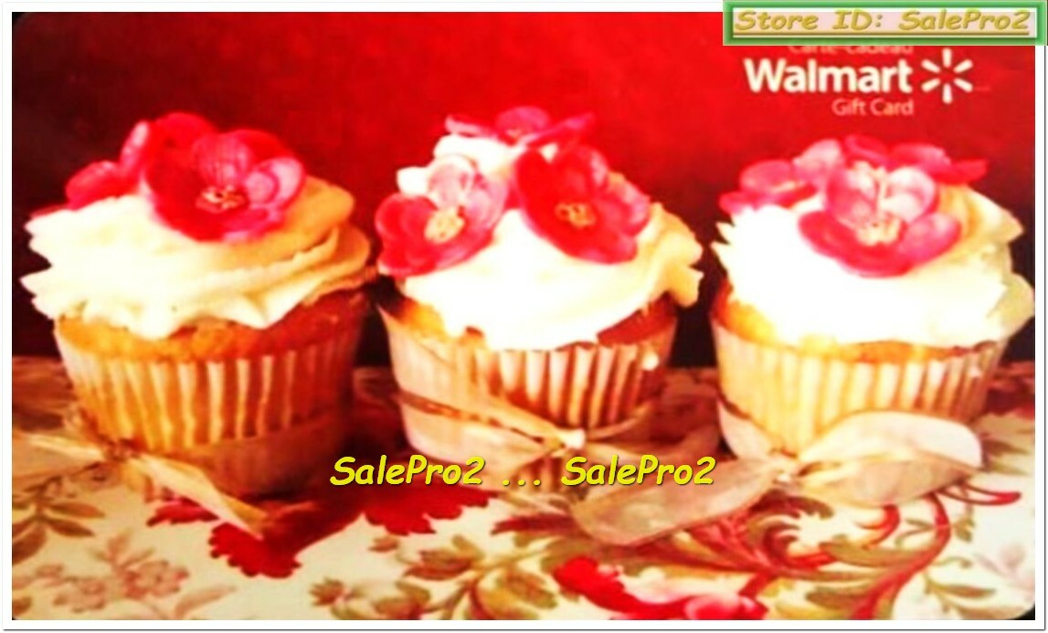 WALMART CANADA VALENTINE'S DAY HOMEMADE CUPCAKES ENG/FR COLLECTIBLE GIFT CARD