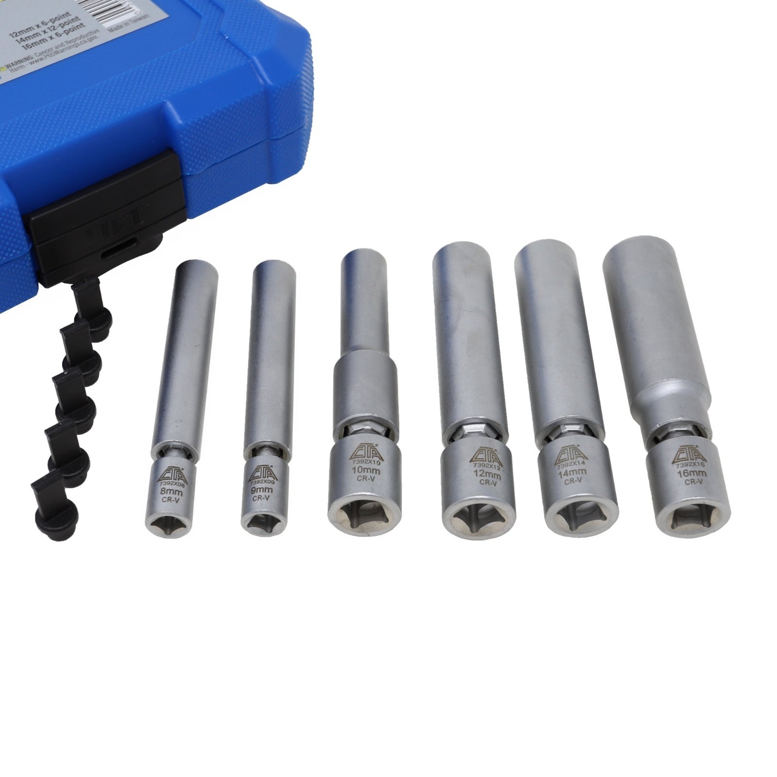 CTA Tools 7392 6 Pc Glow Plug & Spark Plug Socket Set