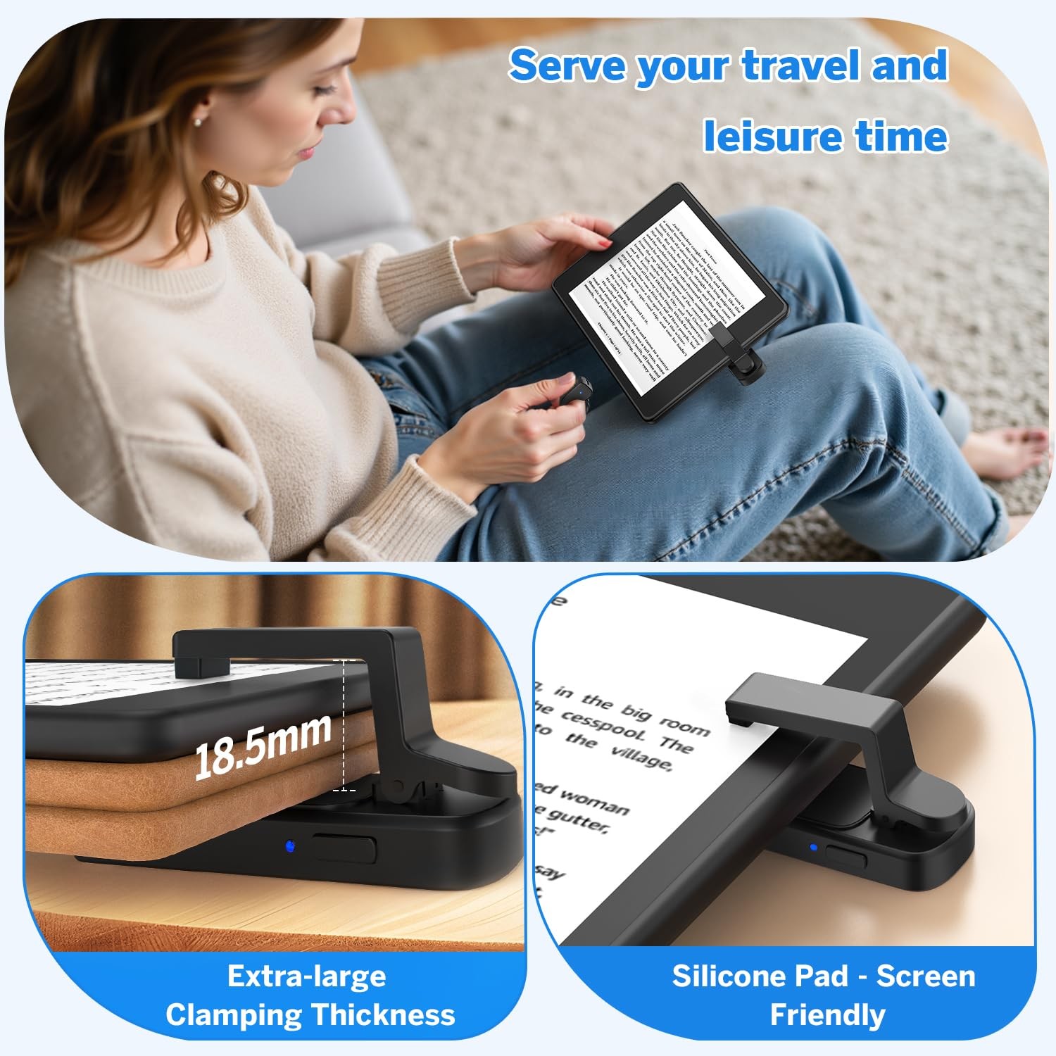 Page Turner Ring for Kindle,Remote Control for iPhone iPad Android Tablets E-...