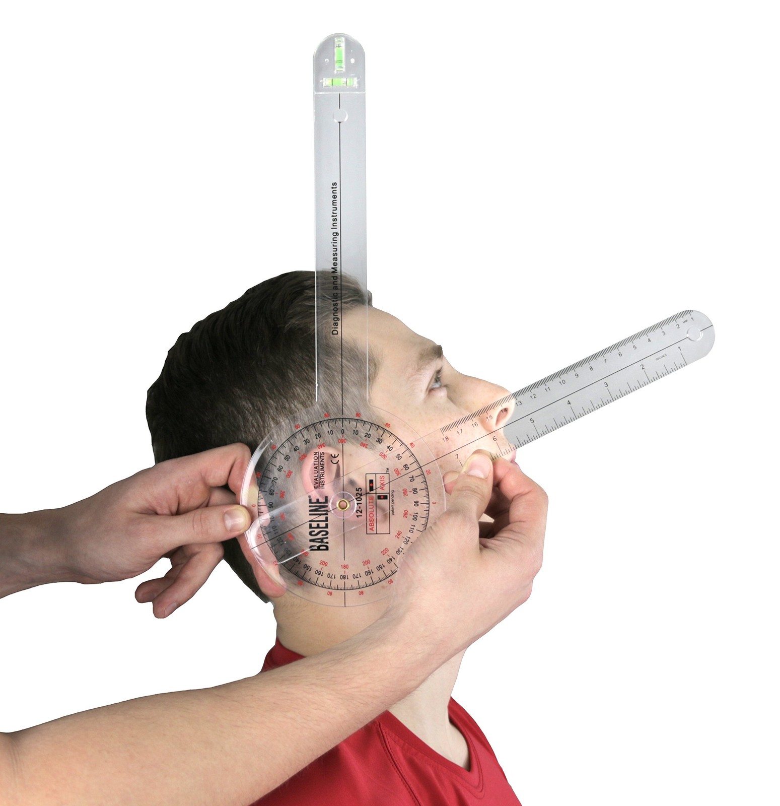 12-1025 Absolute Axis 360 Degree Plastic Goniometer, 12 Length