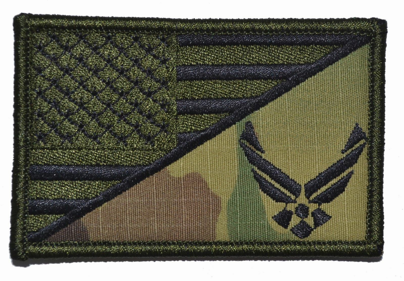 U.S. Air Force Emblem USA Flag - 2.25x3.5 Patch