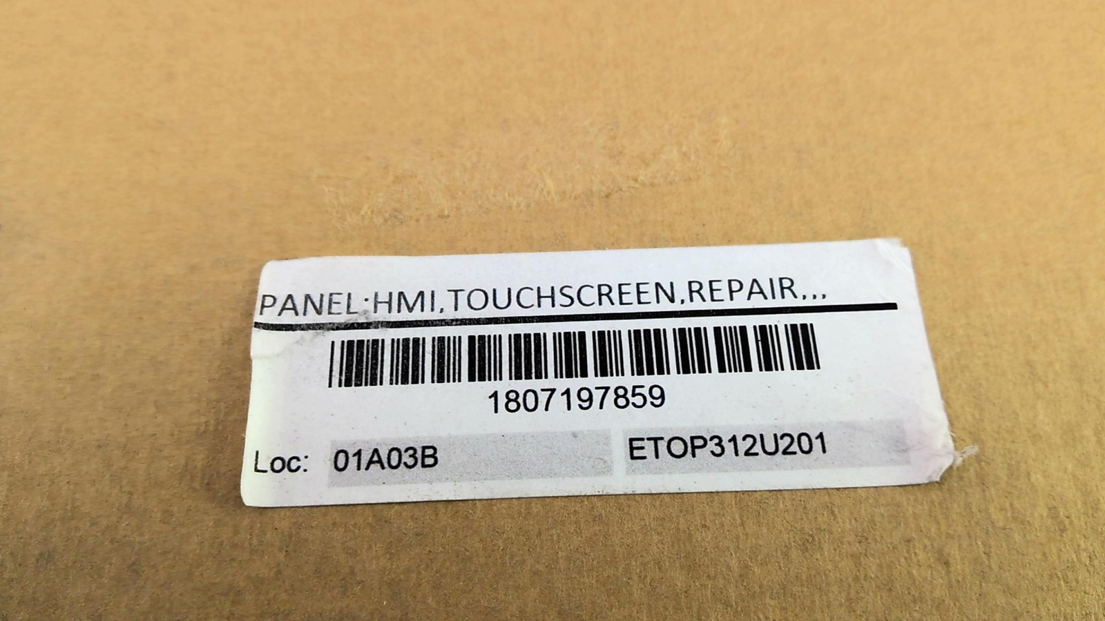 UniOP eTOP312U201 Control Panel 24V 1.05A