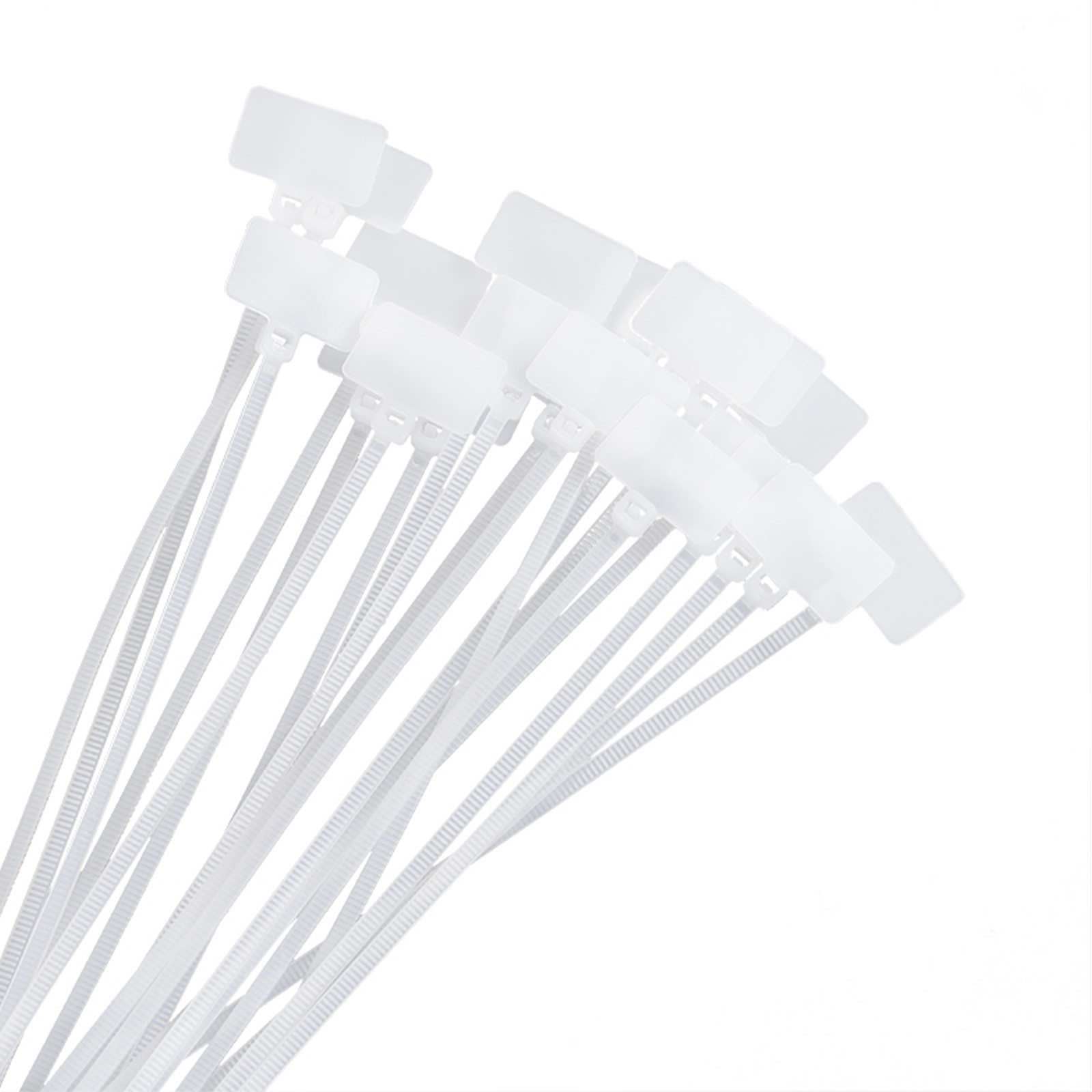 100Pack Zip Ties Write on Ethernet RJ45 RJ12 Wire Power Cable Label Mark Tags