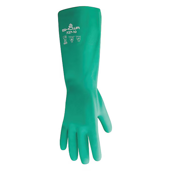 Showa VF,Chem Res Gloves,L,29UP90,PR 727-09-V Showa 727-09-V