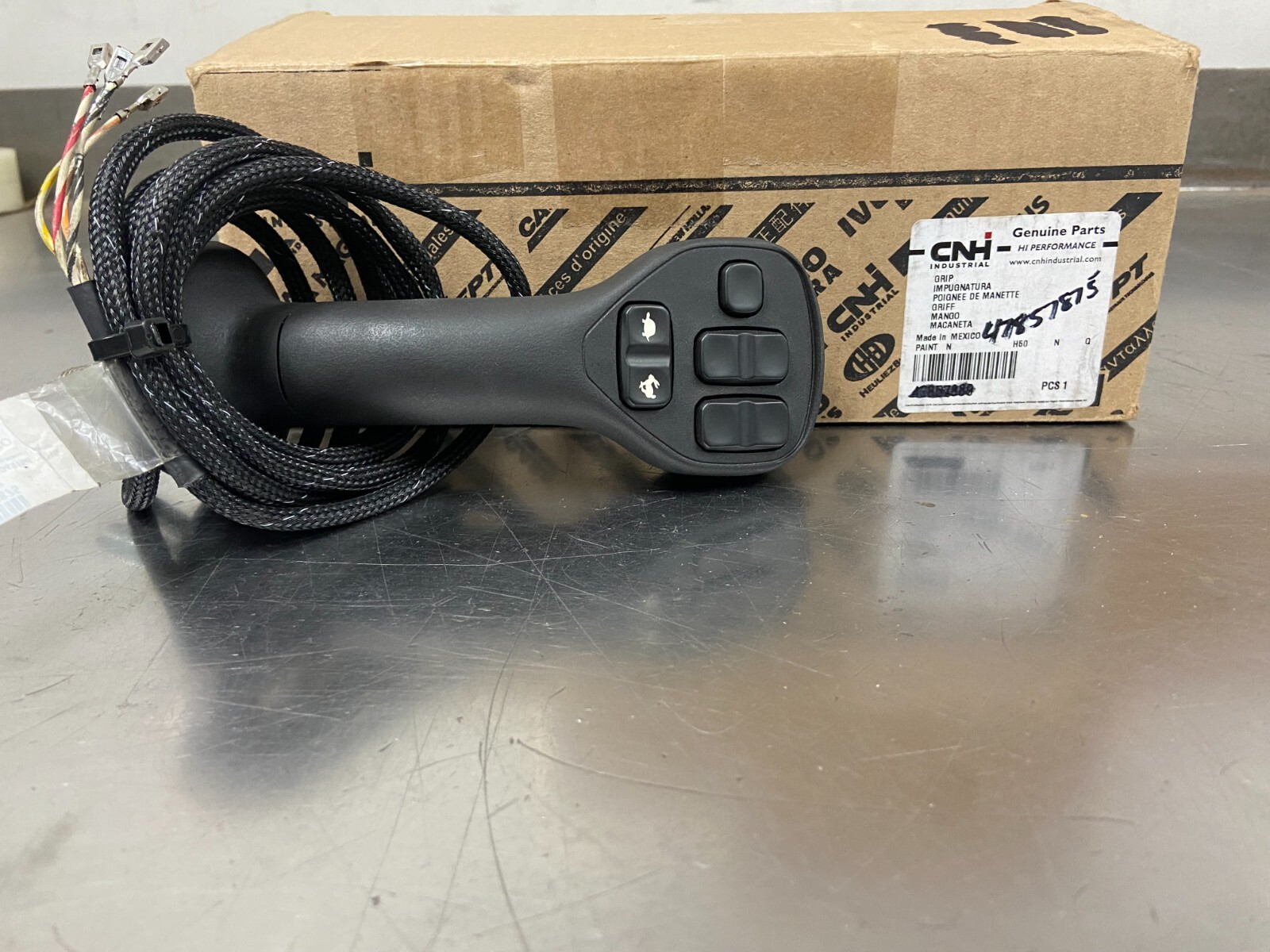 New New Holland Left Hand Grip for L300 & C300 Series Skid Steers 47857875