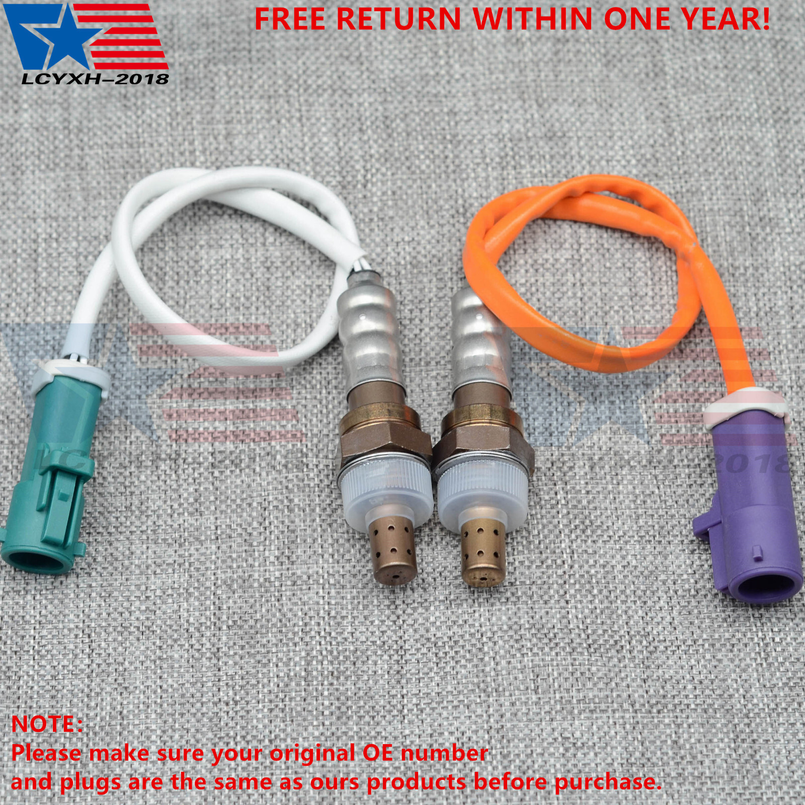 2PCS Oxygen O2 Sensor Upstream+Downstream For 2011-2019 Ford Fiesta 1.6L L4 US