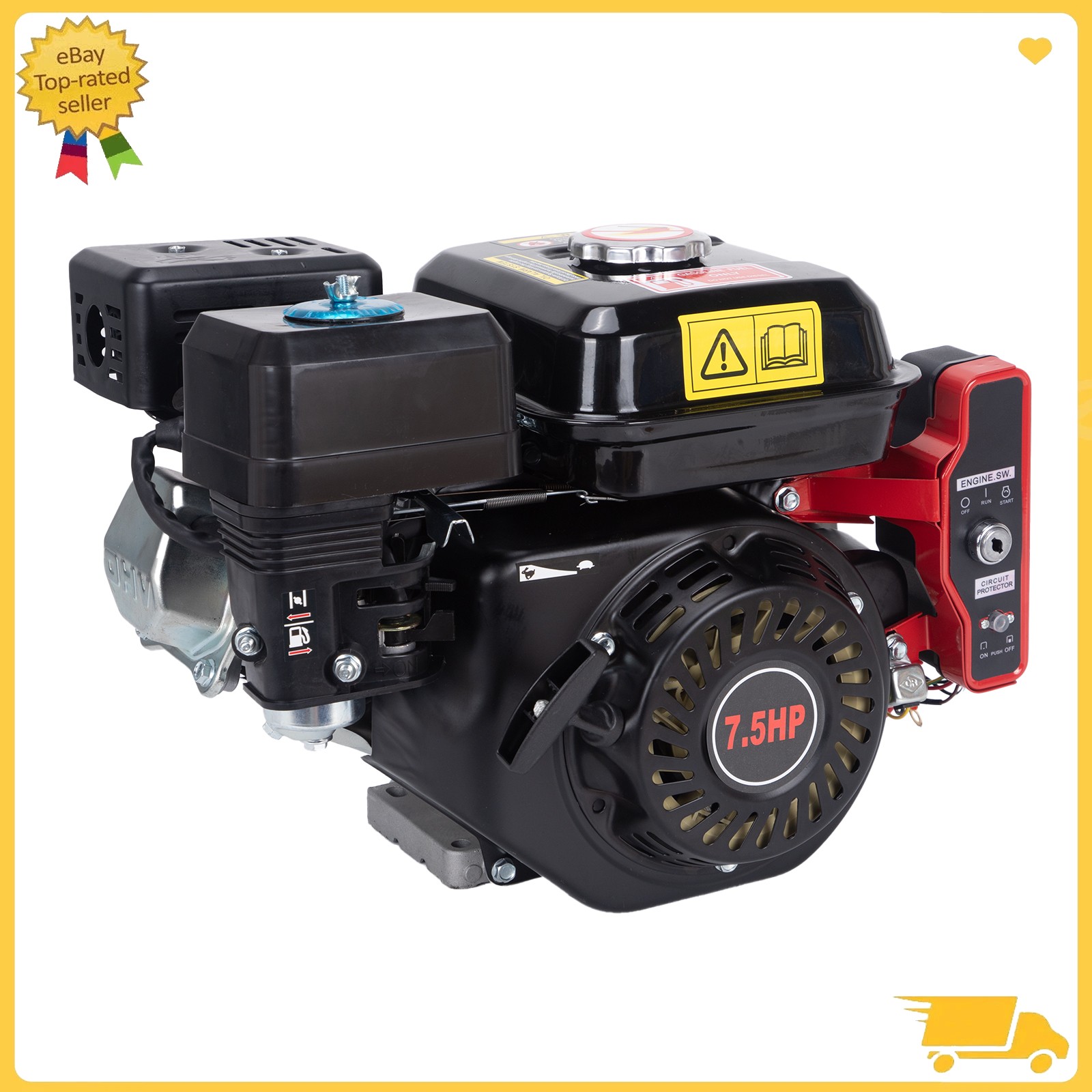 Electric Start Horizontal Engine 4-Stroke 7.5HP 212CC Go Kart Gas Engine Motor