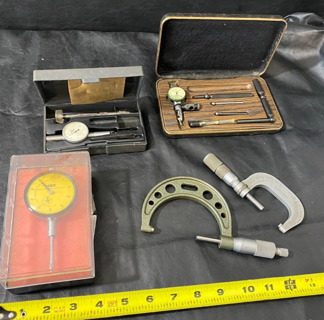 Mitutoyo GEM Jeweled gage measuring tool craftsman NSK dial indicator vintage
