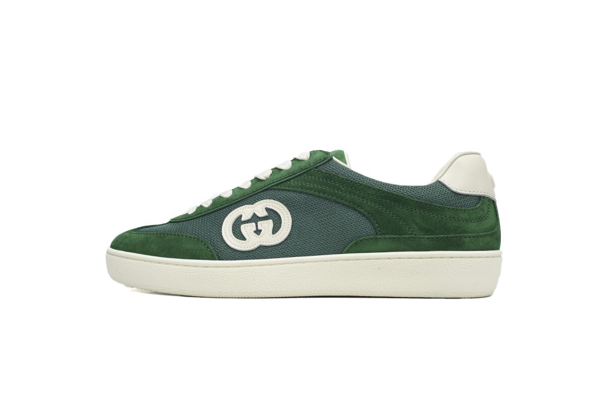 Gucci Lido Green men's fashionable sneakers, brand new, free shipping