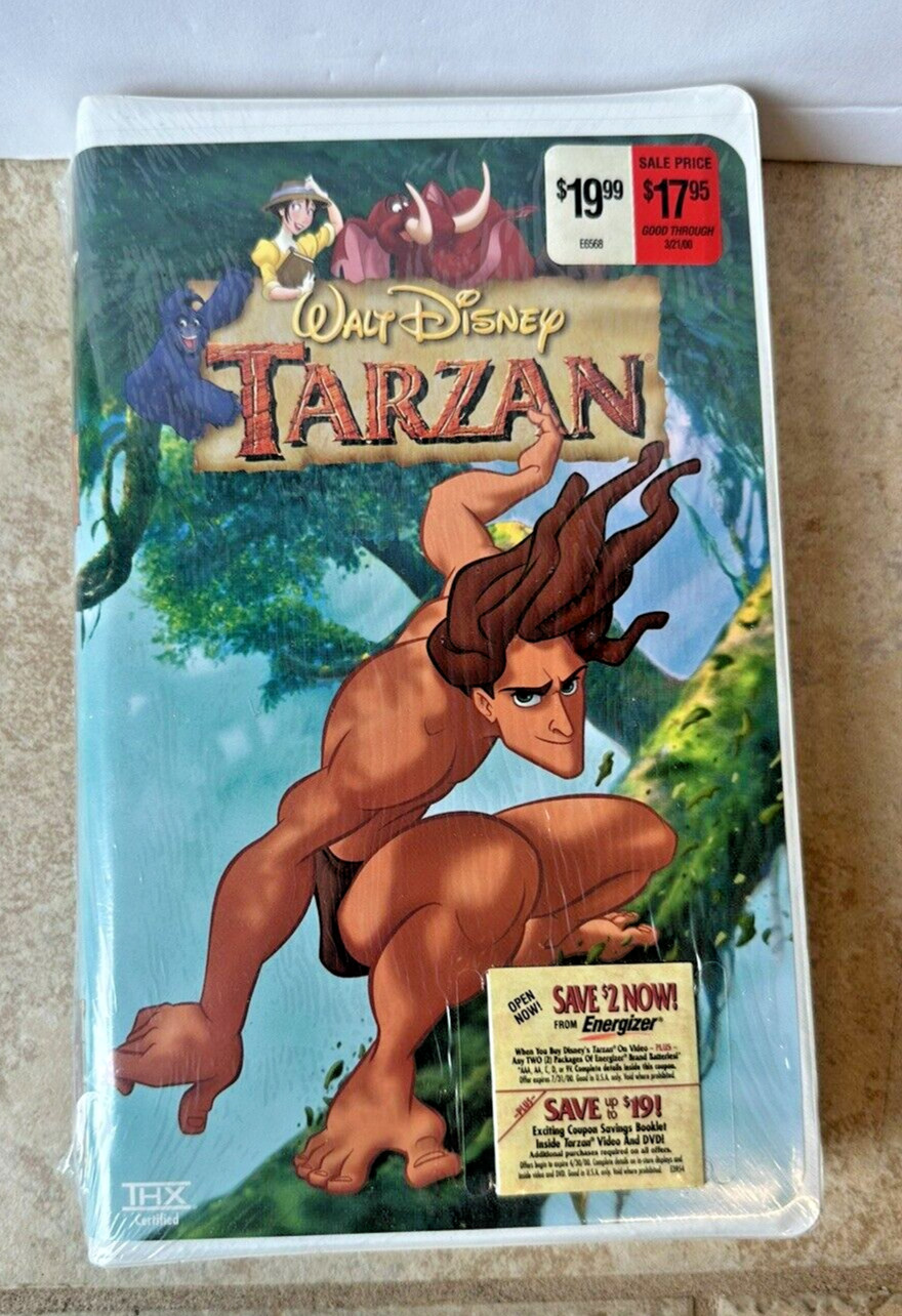 Walt Disney’s Tarzan (VHS, 1999) w/ Extra Demos Included - Factory Sealed